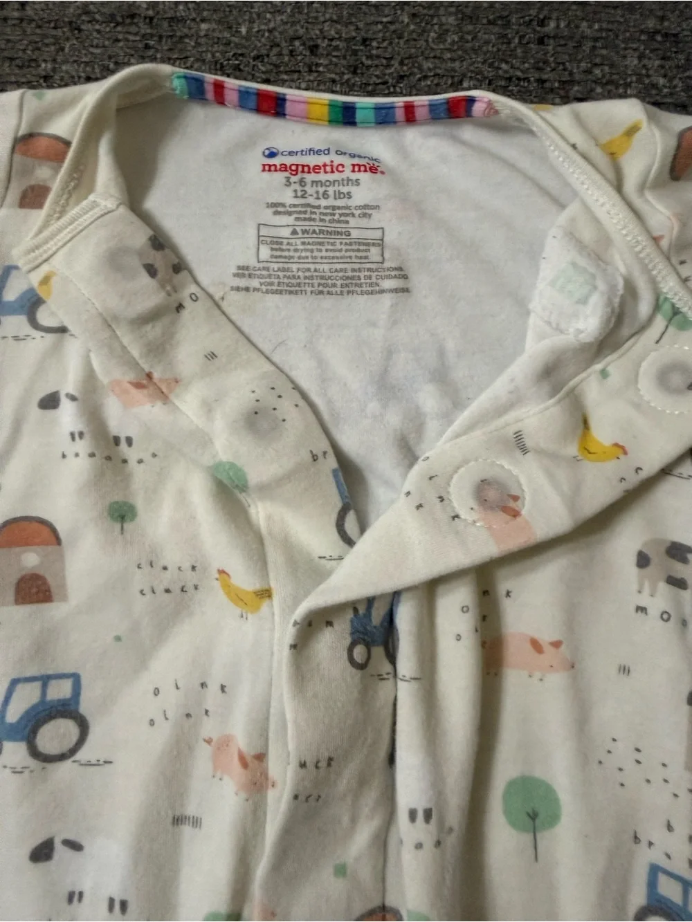 Magnetic me onesie